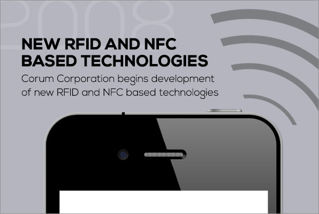 Nouvelles technologies RFID et NFC : Corum Corporation commence à développer de nouvelles technologies RFID et NFC.
