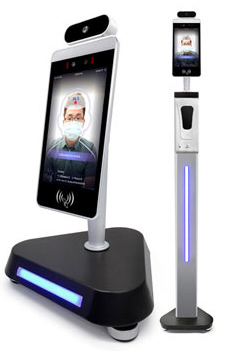 TEMPERATURE CHECK KIOSK 8 WITH HAND SANITIZER-1