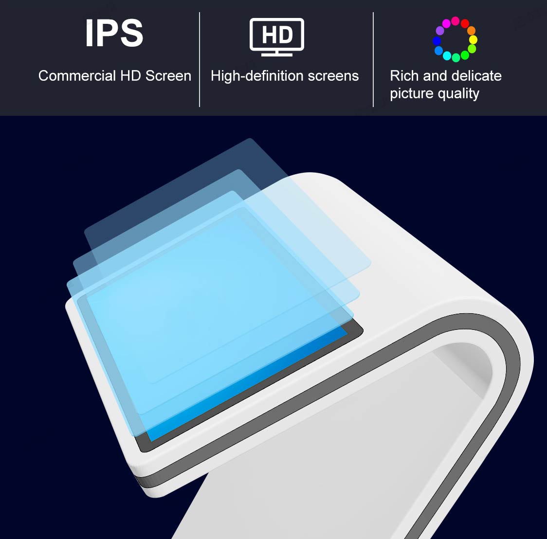Résolution de la borne tactile ANGLED-S