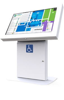 duraline angled kiosk