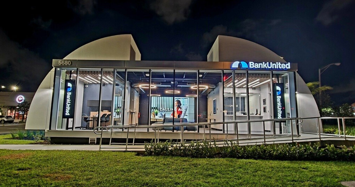 Galerie d'études de cas sur l'affichage numérique de Bank-United 1