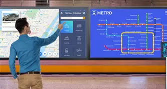 Pantalla digital con experiencia táctil confiable