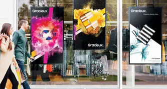 Exhibición comercial para escaparates