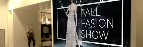 L'affichage numérique est également utilisé pour offrir du divertissement aux clients, comme la lecture de clips musicaux, la présentation de défilés de mode ou la diffusion d'événements sportifs en direct.
