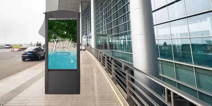 Kiosque autoportant double face Duraline Outdoor toutes saisons 4