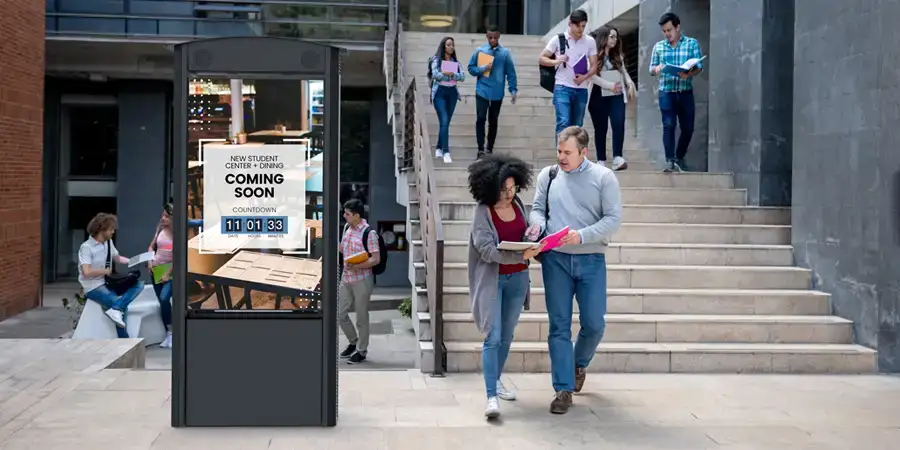 Kiosque autoportant double face Duraline Outdoor toutes saisons 5