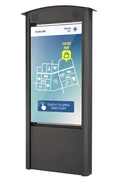 Duraline Outdoor All-Weather Single-Sided Freestanding Kiosk thumb