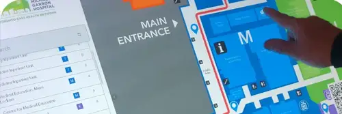 Quioscos de señalización digital para atención médica