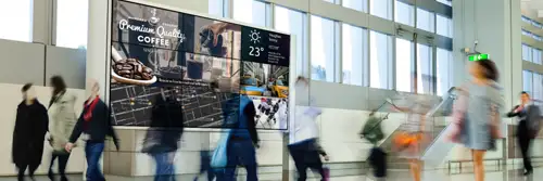 Mur d'images LED extérieur pour la publicité hors-sol