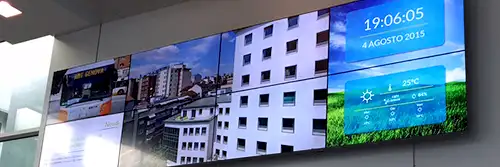 écrans muraux vidéo des pôles de transport