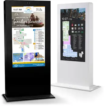 DURALINE OUTDOOR ALL-WEATHER SINGLE AND DOUBLE-SIDED INTERACTIVE TOUCH KIOSKS