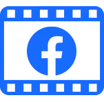 Icono de integración de vídeo de Facebook