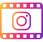 Icono de integración de vídeo de Instagram