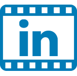 Icono de integración de vídeo de LinkedIn