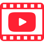 Icono de integración de vídeo de YouTube