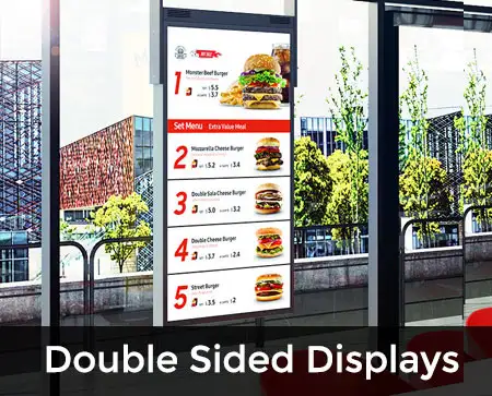 vitrine double face