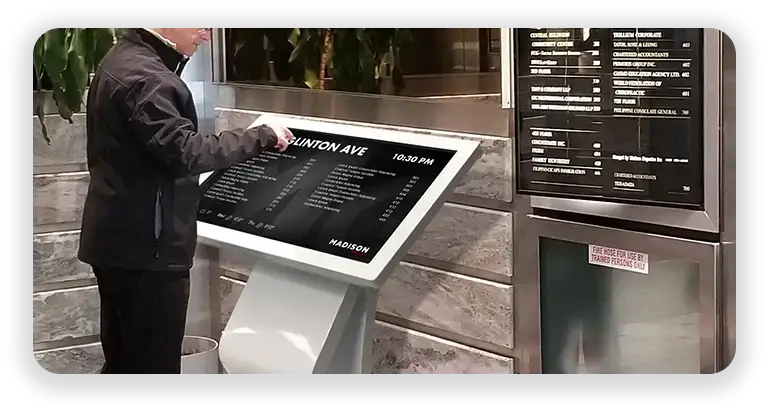 Des bornes interactives qui servent réellement à quelque chose