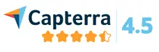 Capterra rating 4.5 out of 5