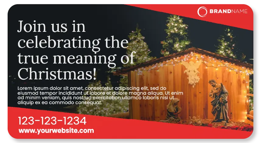 Religious institutions digital signage template 2