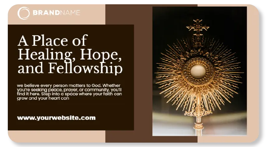 Religious institutions digital signage template 5