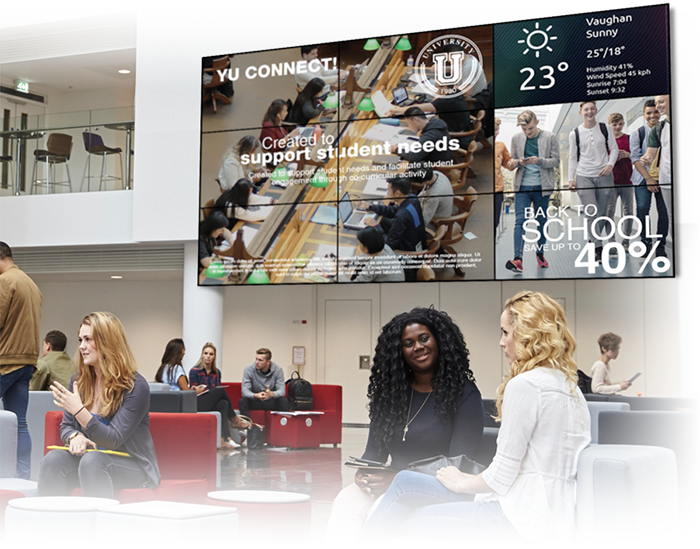 education education using digital signage
