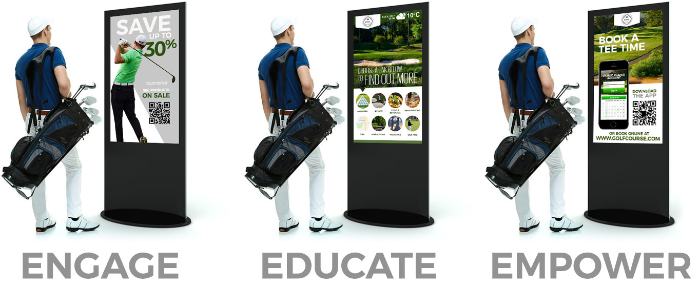 digital Signage Golf Uses