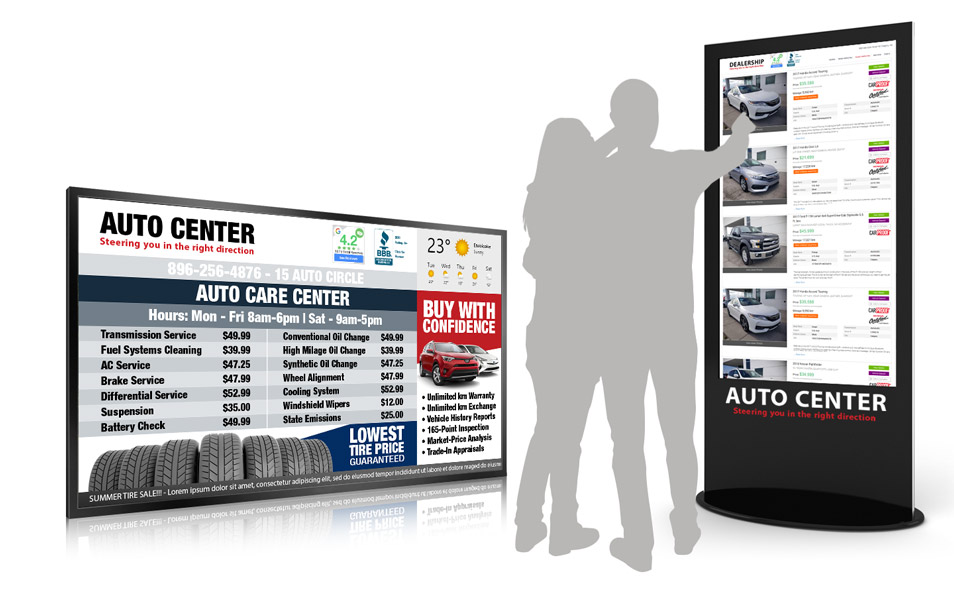 digital signage automotive