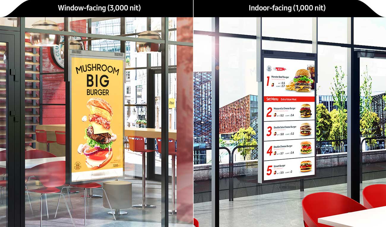 digital window displays