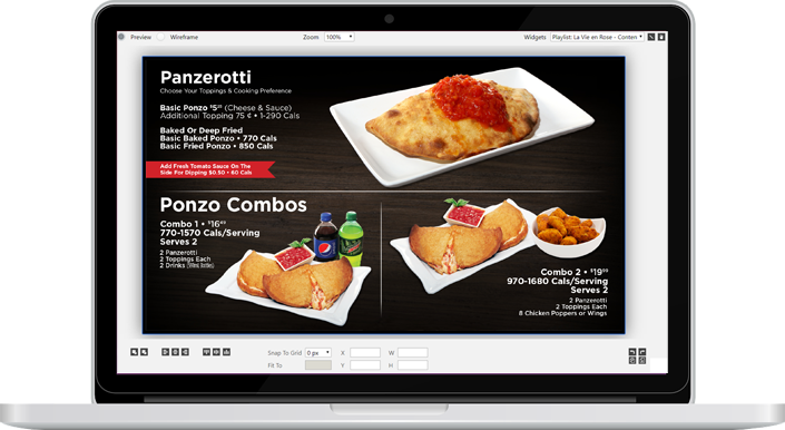 food-beverage-sample digital signage FOOD & BEVERAGE
