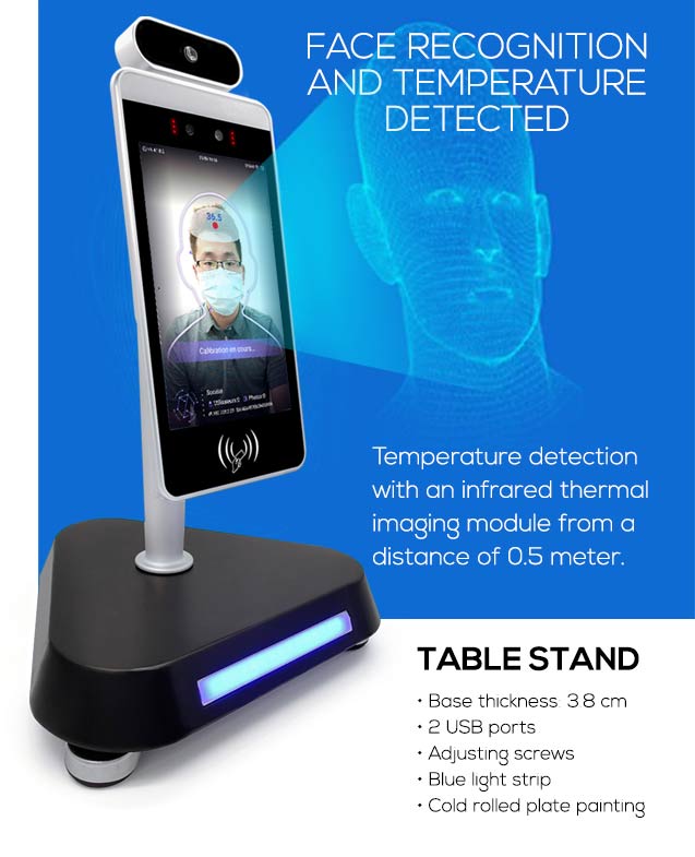 Temperature Screening Kiosk, Contactless Sign-In Kiosks