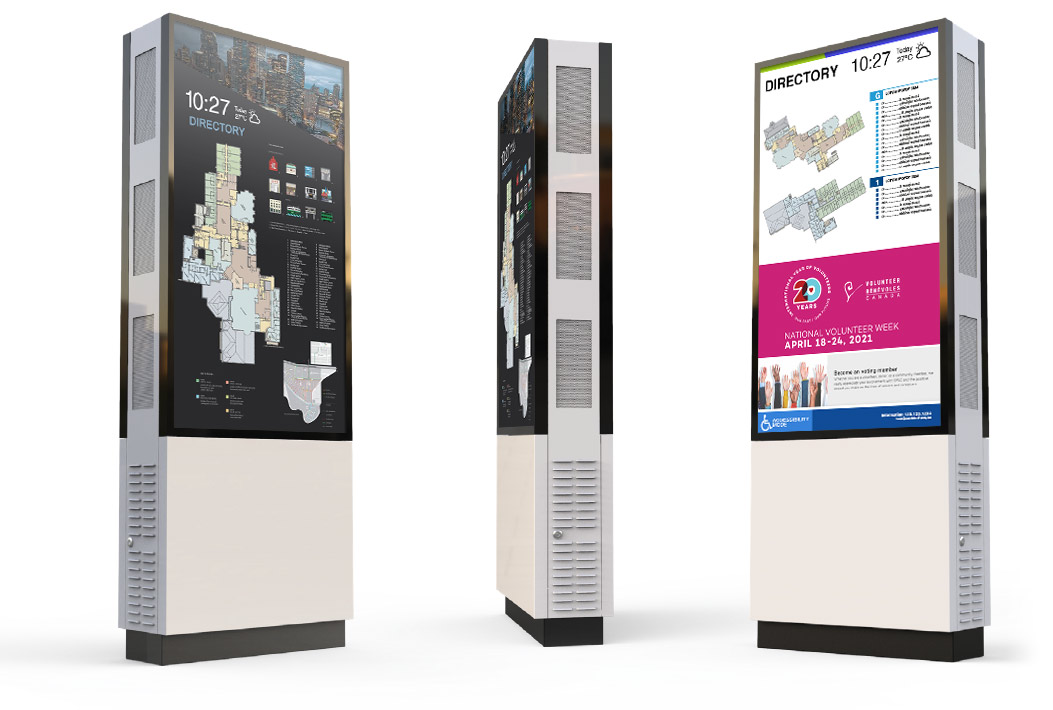 Outdoor All-Weather Double-Sided Kiosks