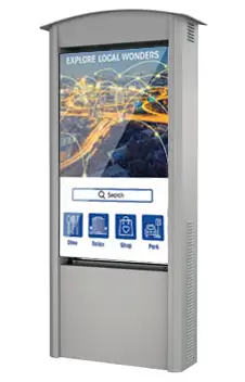 Duraline Outdoor All-Weather Dual-Sided Freestanding Kiosk