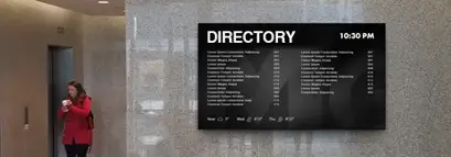 Directorios digitales para Edificio de Oficinas Corporativas