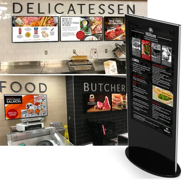 kiosques de menus numériques