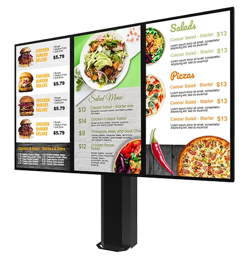 outdoor digital menu board