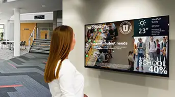 pantallas de reconocimiento de estudiantes