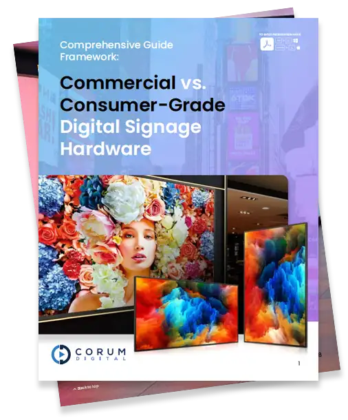 Commercial vs Consumer-Grade Digital Signage Hardware