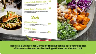 Datasets for Menus and Room Booking Banner SMALL