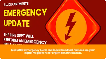 Emergency Alerts and Quick Broadcast Banner SMALL