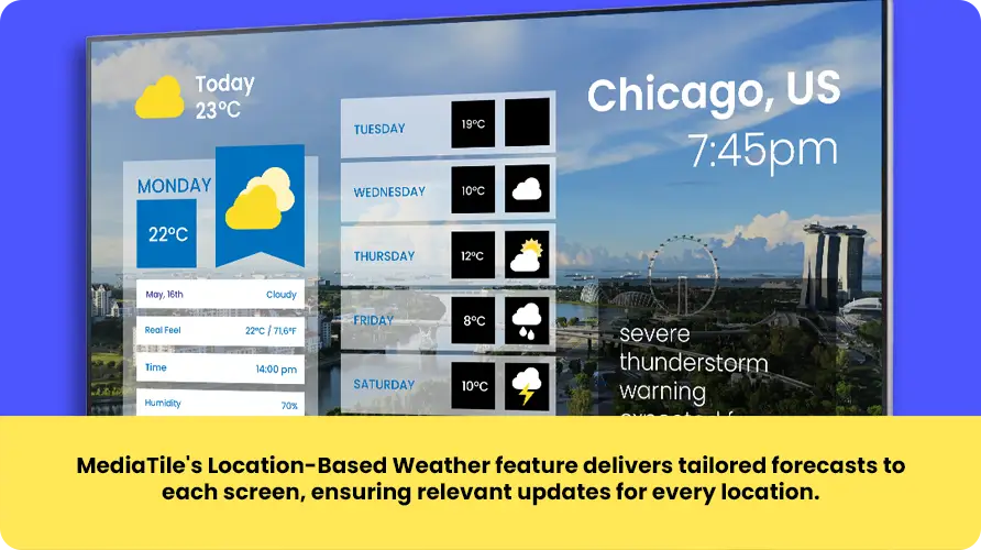 Location-Based Weather Banner