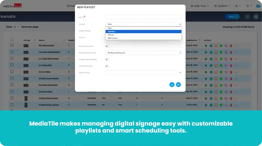 Playlist Management Banner