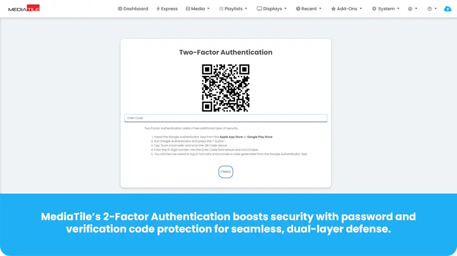 2-Factor Authentication Banner