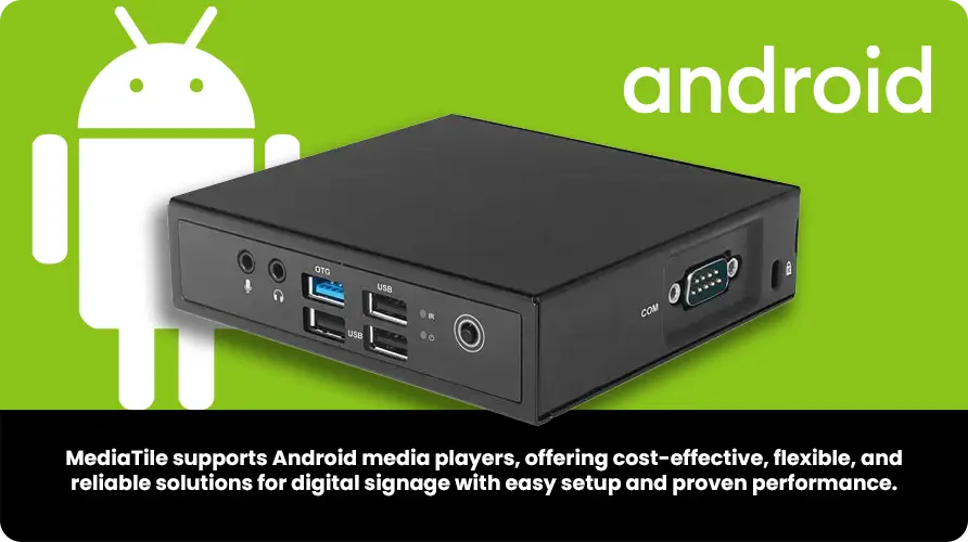 Android Media Players Banner