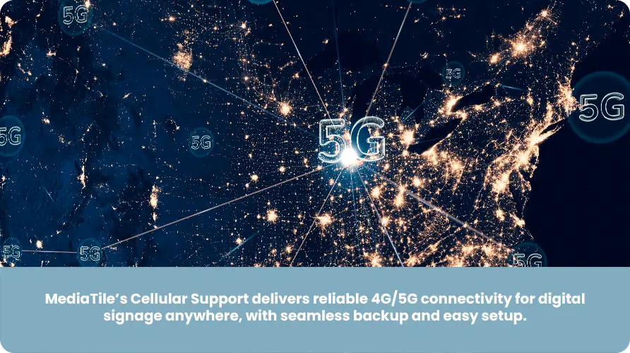 Cellular Network Support Banner