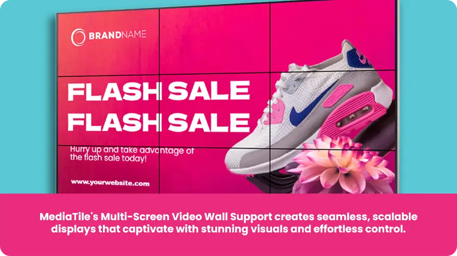 Multi-Screen Video Wall Support Banner