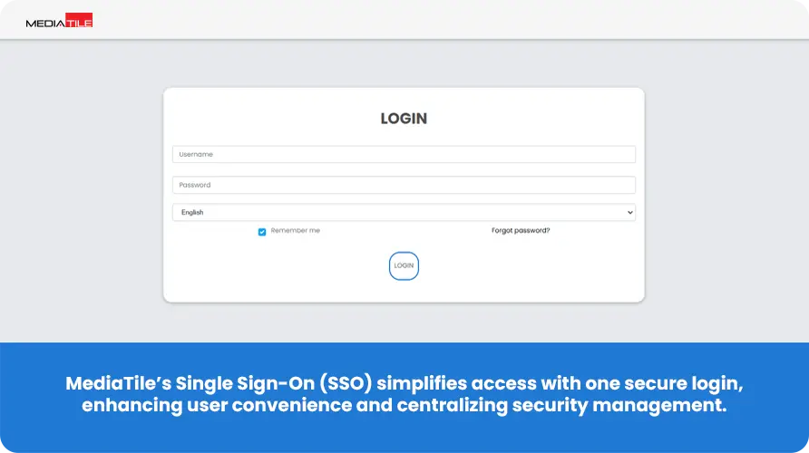 Single Sign-On (SSO) Support Banner