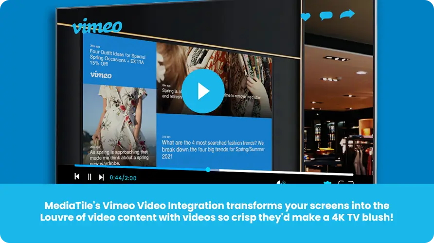 Vimeo Video Integration Banner