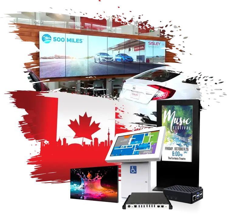 proudly canadian digital signage