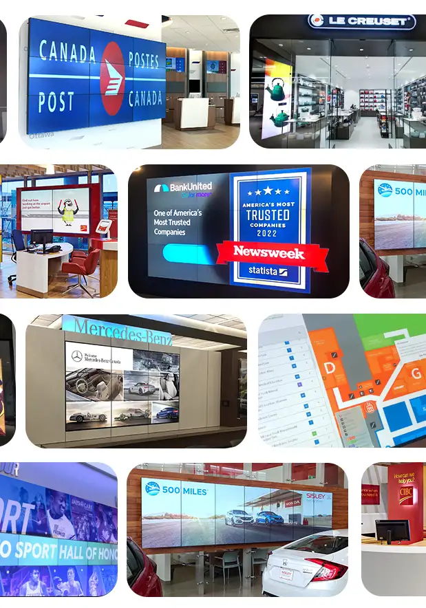 MediaTile digital signage client samples mobile