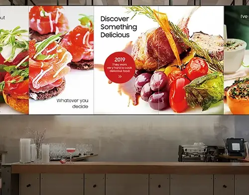 économies de coûts grâce aux tableaux de menus numériques - pouce